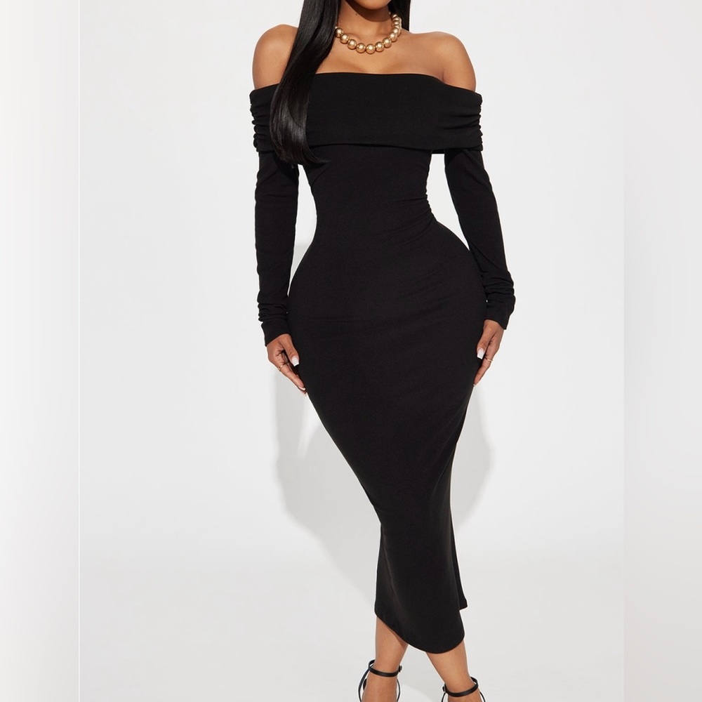 Black Midi Dress